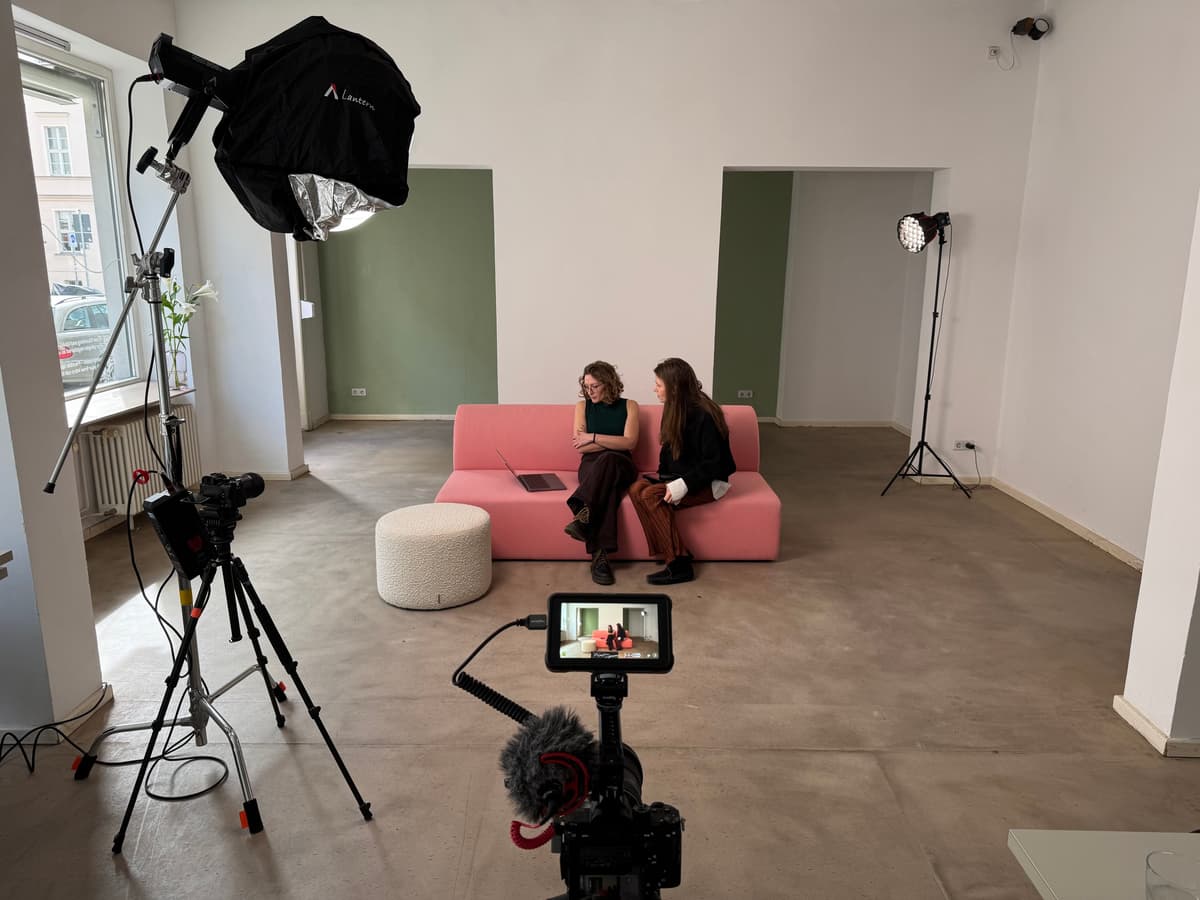 Produktion am Set